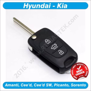 Preklopni ključ za Hyundai-Kia vozila sa 3 tipke, KIA-PR30