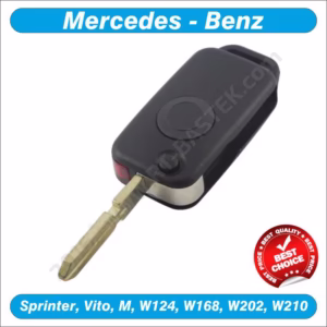 Mercedes, ključ sa 1 gumbom, preklopni, MBZ-PR15