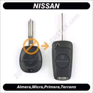 Zamjenski ključ za Nissan Primeru sa 2 tipke, NIS-ZPR25