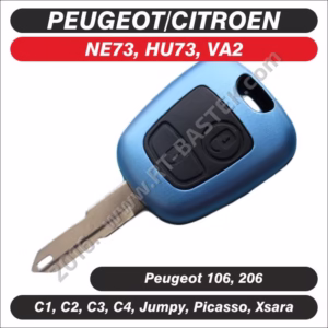 Peugeot Citroen ključ sa izmjenjivom sjekiricom, sa 2 tipke, CIT-FX