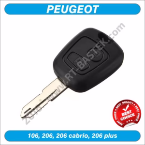 Ključ za Peugeot 206 sa 2 tipke, PEU-FX20