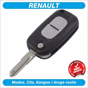 Preklopni ključ za Renault Clio sa 2 tipke, REN-PR25
