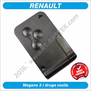 Smartcard kućište za Renault Megane 2 sa 3 tipke, REN-SS10