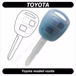 Ključ za Toyotu Hilux sa 2 tipke, TOY-FXN1