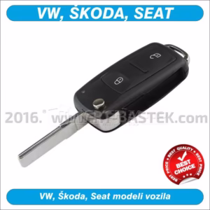 Preklopni ključ za Volkswagen Polo, sa 2 tipke, VOW-PR82