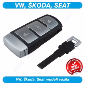 Smart ključ za Volkswagen Passat CC sa 3 tipke