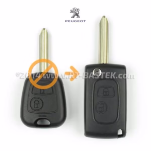 Peugeot, ključ sa 2 gumba, preklopni, PEU-ZPR50